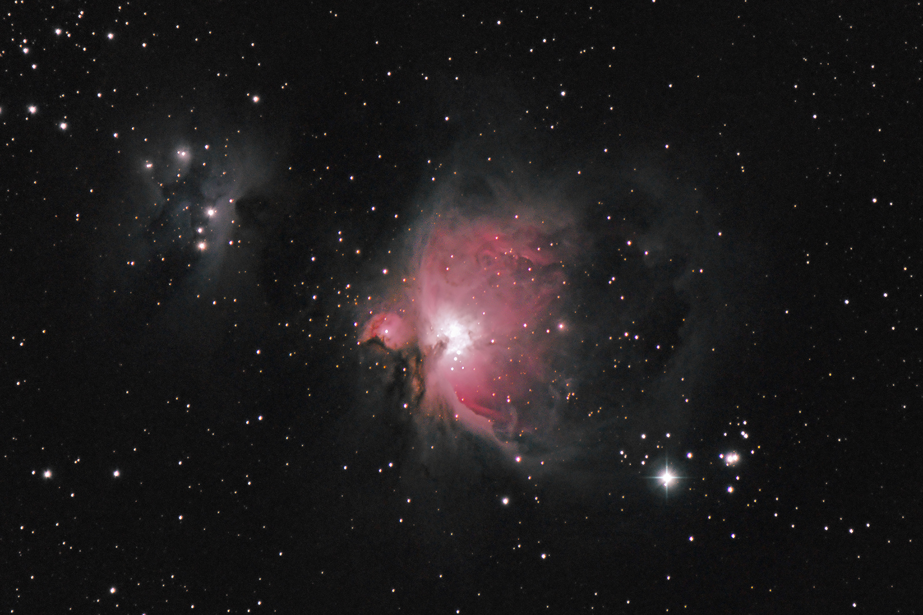 Grande nebulosa di Orione e uomo che corre...