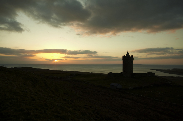 sunset - Doonnagore Castle 1 sunset - Doonnagore Castle 1