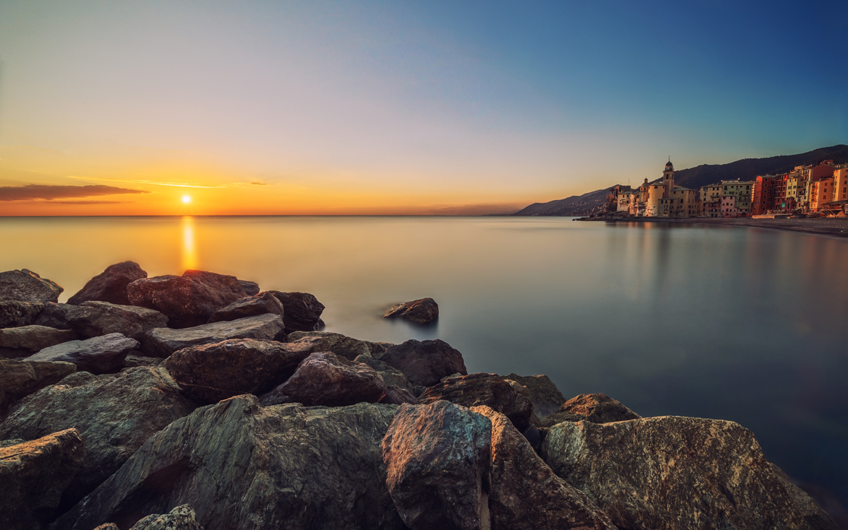 Camogli al tramonto