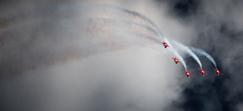 patrouille  nel temporale