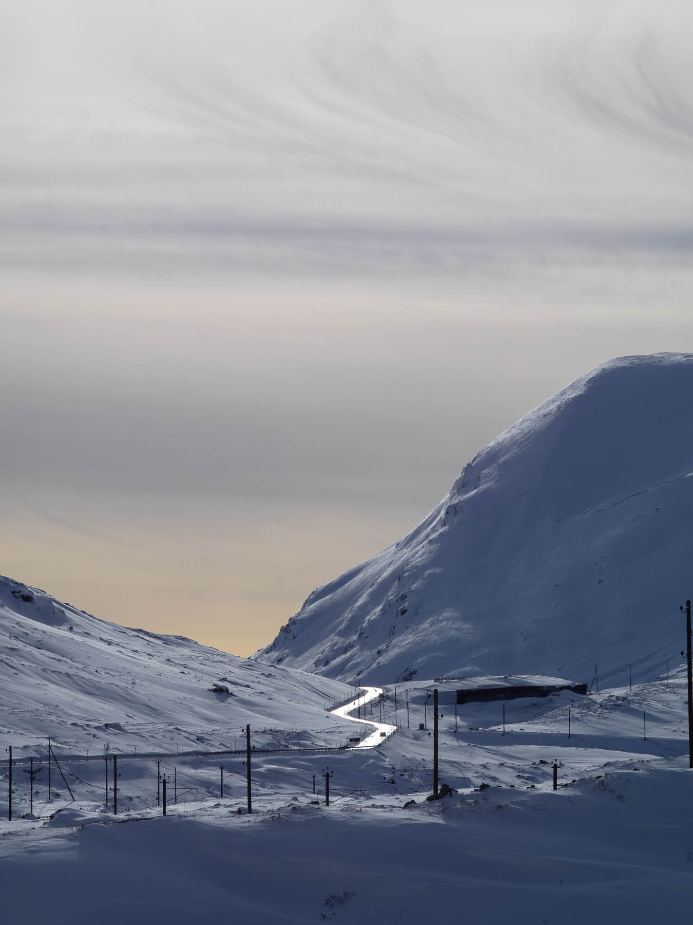 All'alba al Bernina pass.
