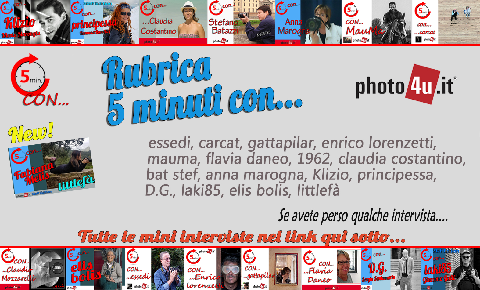 5 minuti con... Tutte le interviste