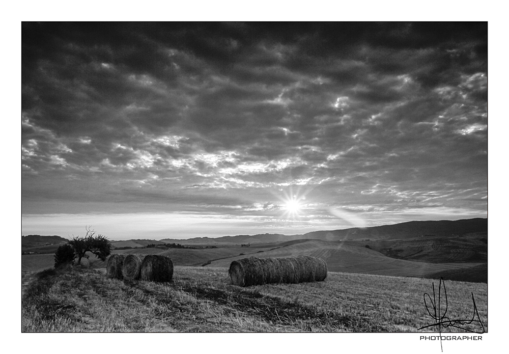 Alba in bianco e nero