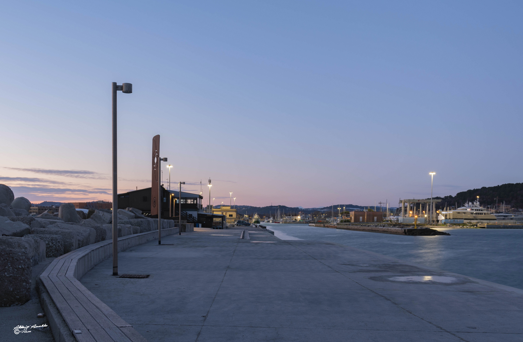 Alba..sul molo..Pesaro