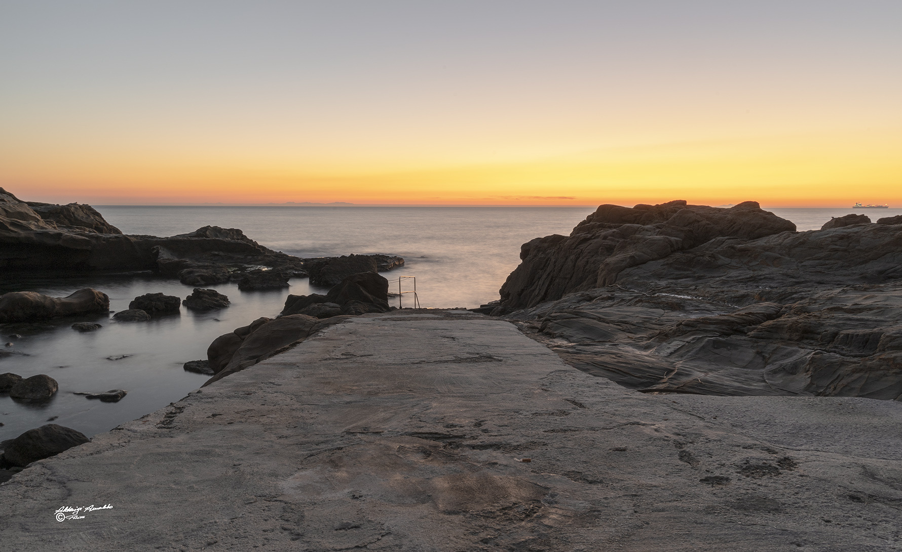 Tramonto..discendo verso il mare..