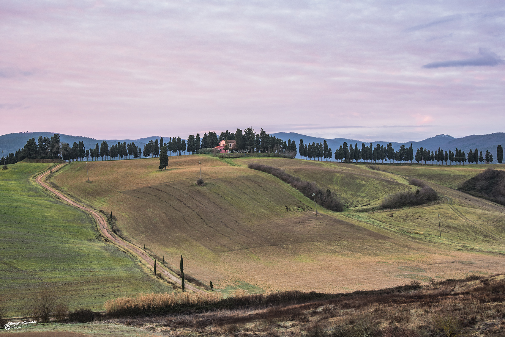 La stradina con i cipressi...