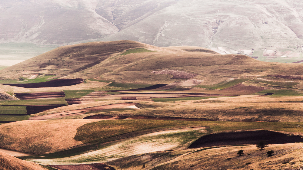 I piani di Castelluccio di Norcia ad aprile