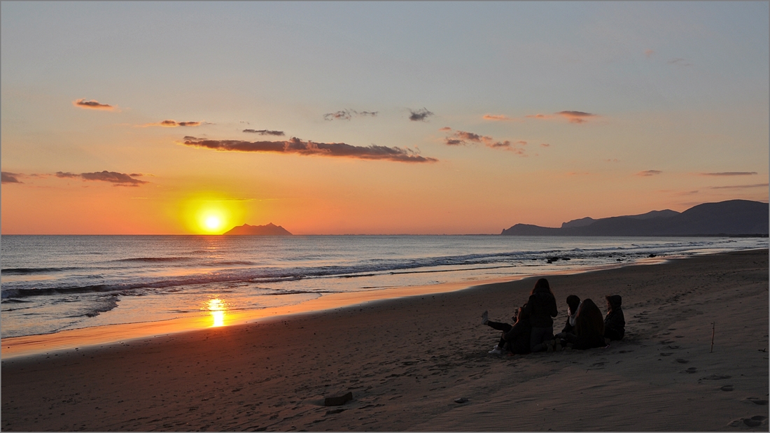 Tramonto sul Circeo