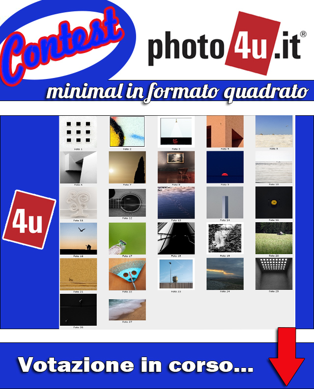 Votazione minimal in formato quadrato