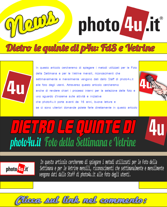 Dietro le quinte di p4u: FdS e Vetrine
