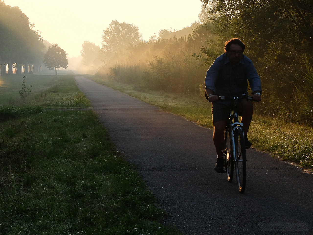 06:30 sulla pista ciclabile