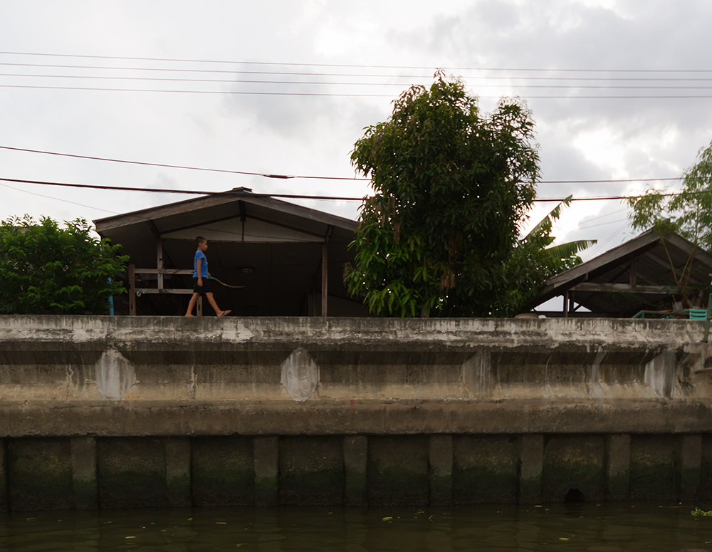 Walking on the dark river