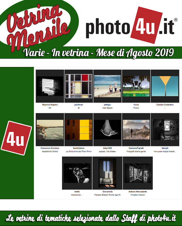 Vetrina Varie Agosto 19