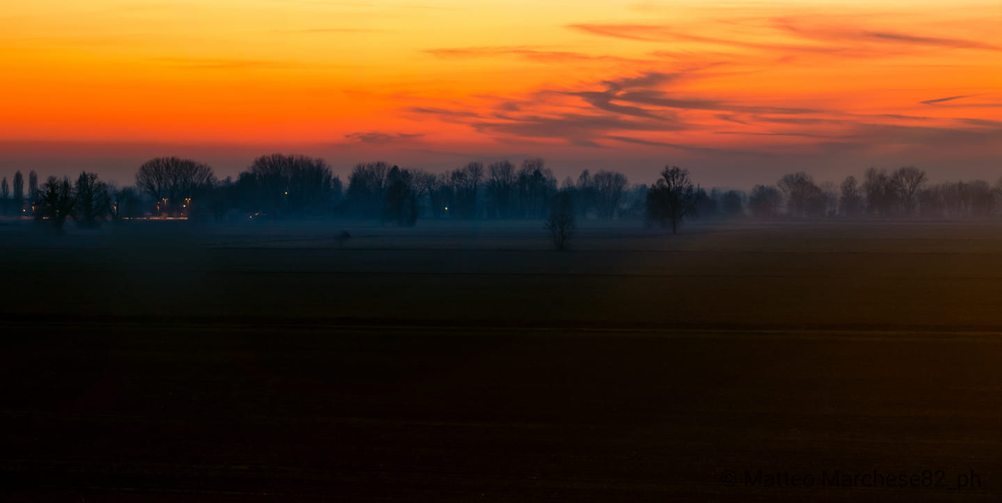 Tramonto a Mombretto