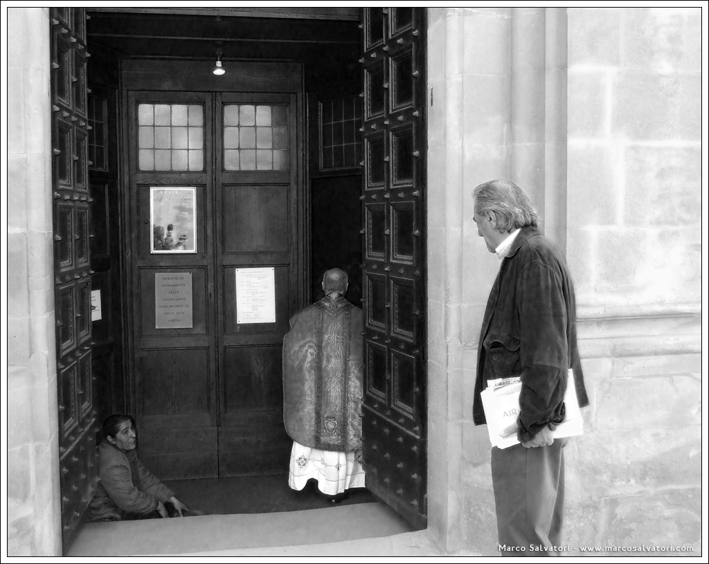 Il borghese, il prete e il mendicante