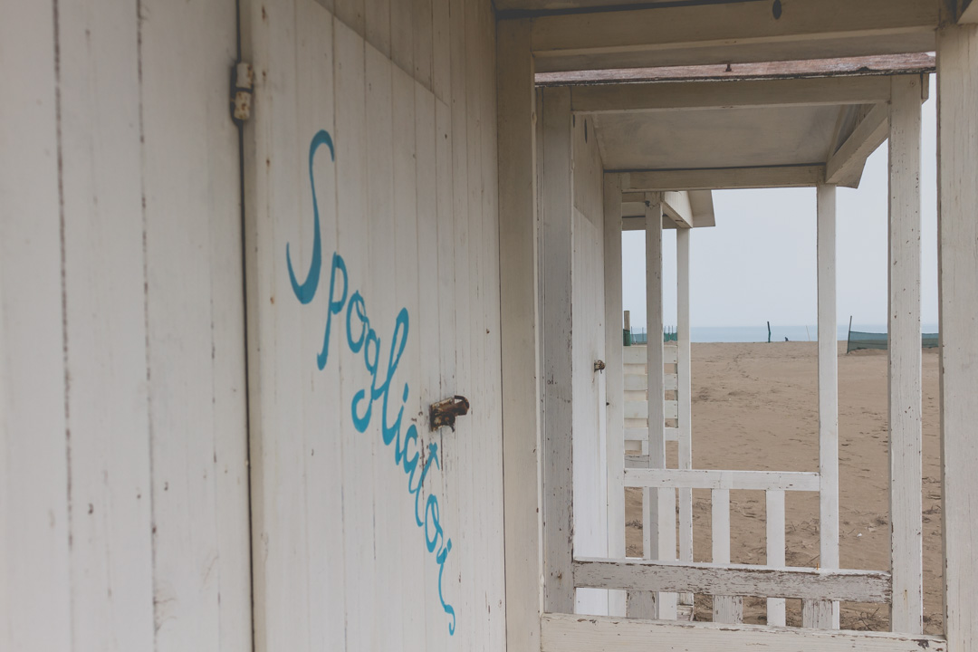 La spiaggia spogliata...