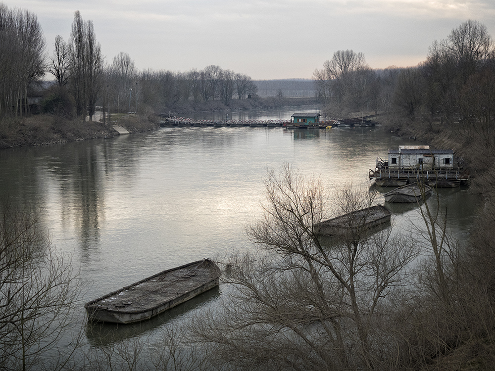 Ponte di barche a Torre d'Oglio