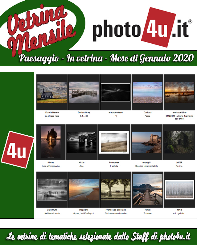 Paesaggio - In vetrina - Mese di Gennaio 2020
