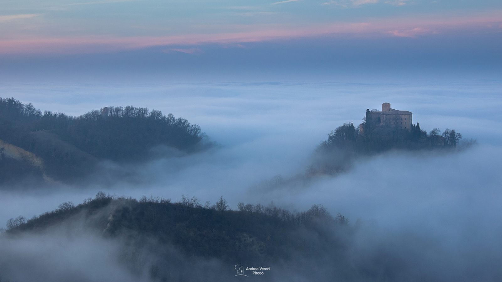 Blue hour with emerging Castle