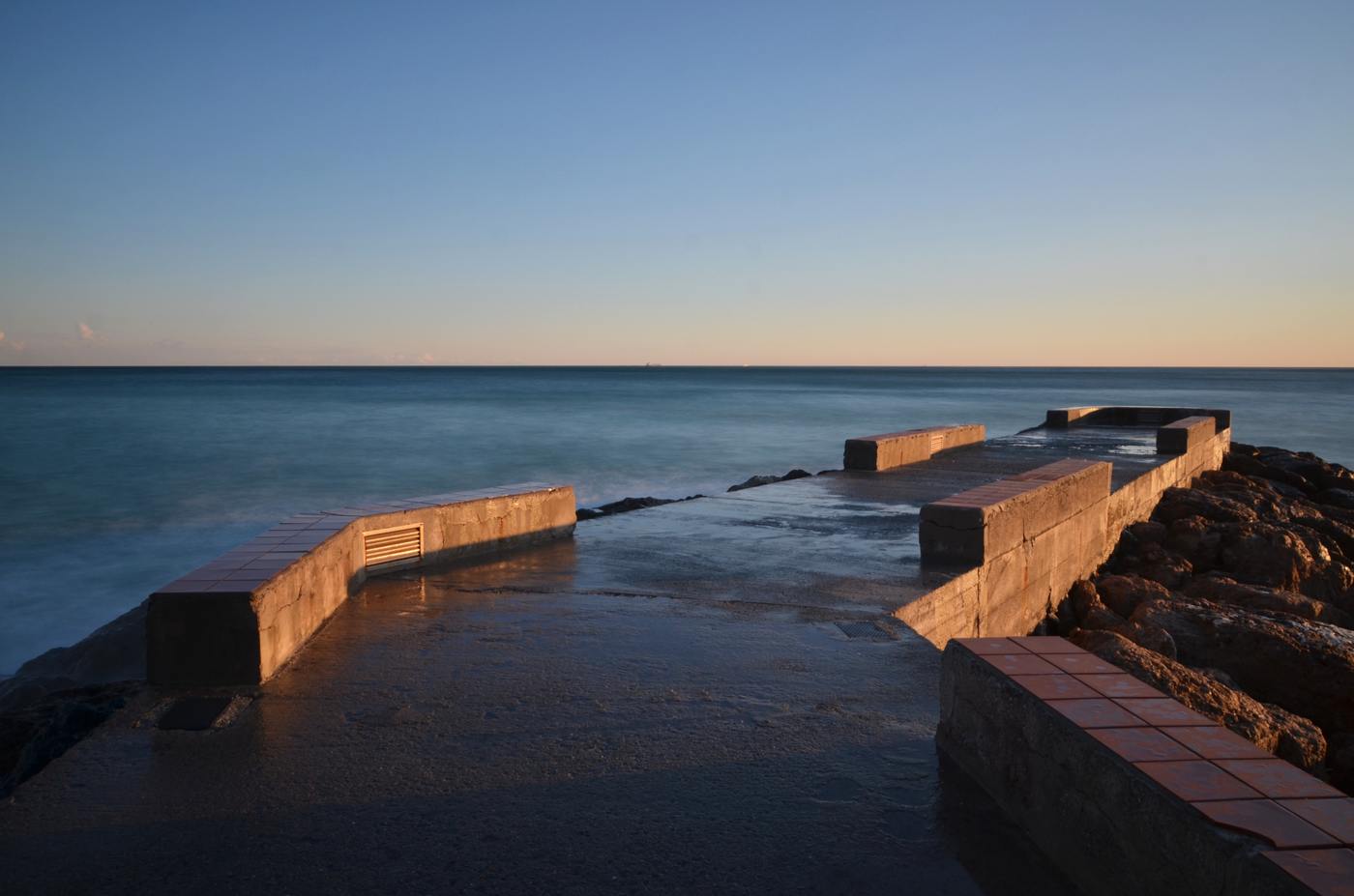 Golden hour sul molo