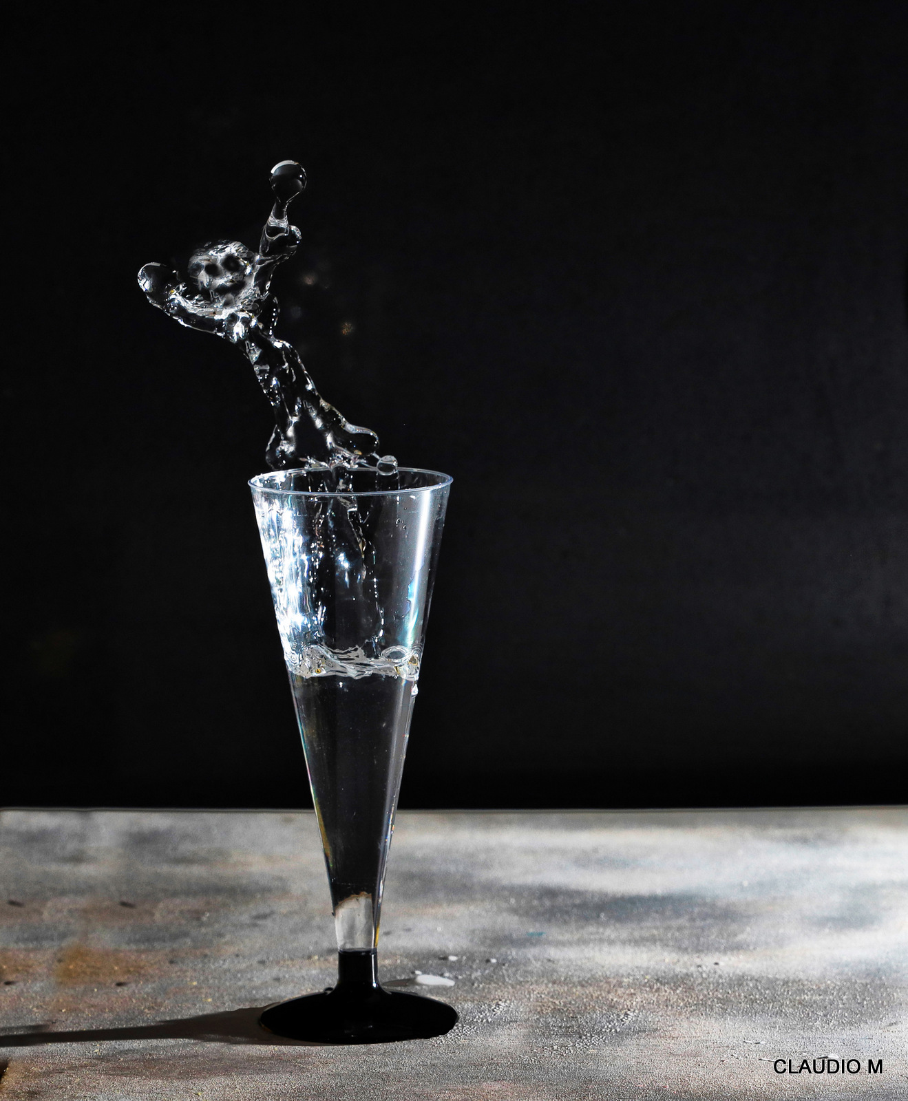 Anche uno schizzo d'acqua pu� esultare