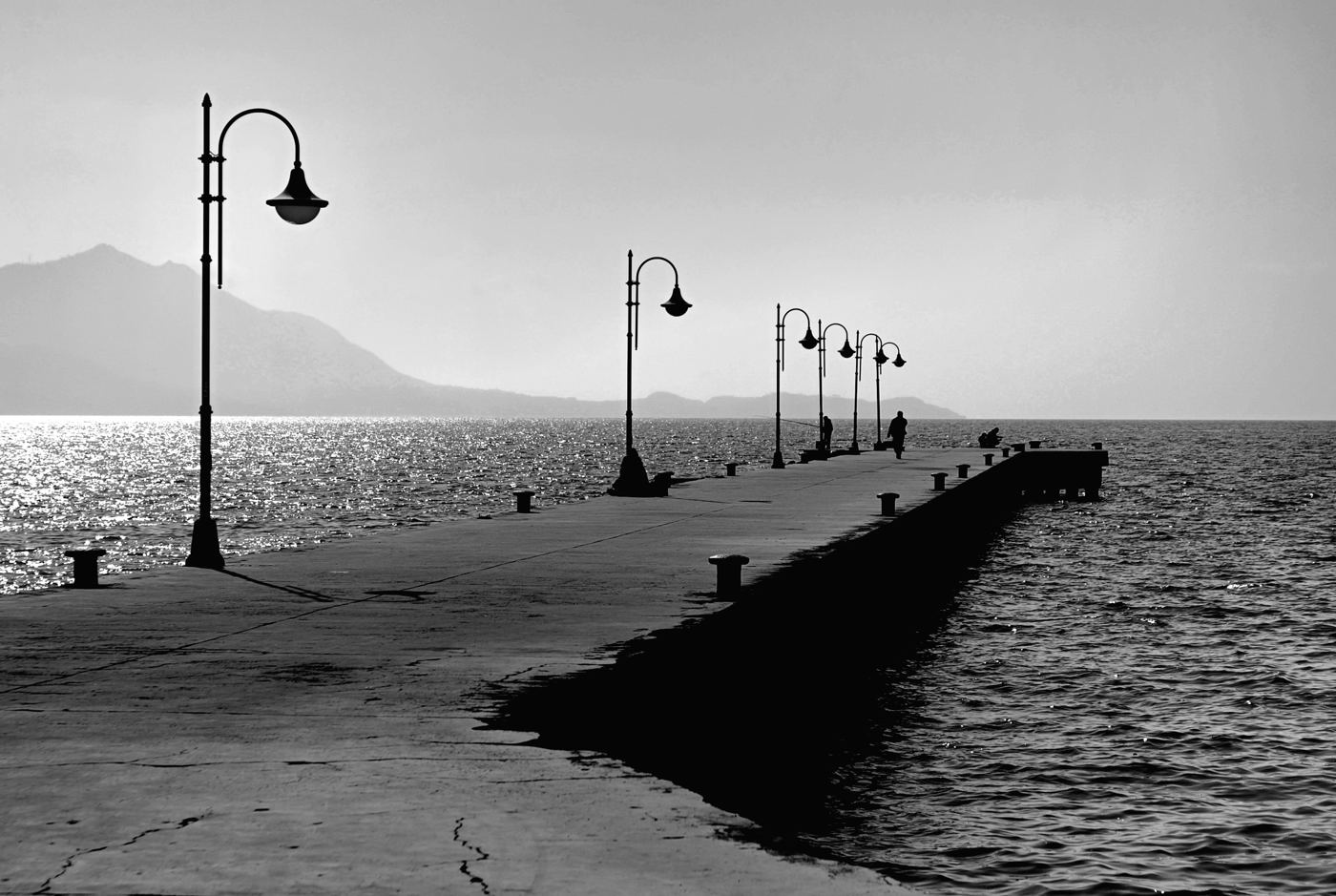 Il pontile di Torregaveta.