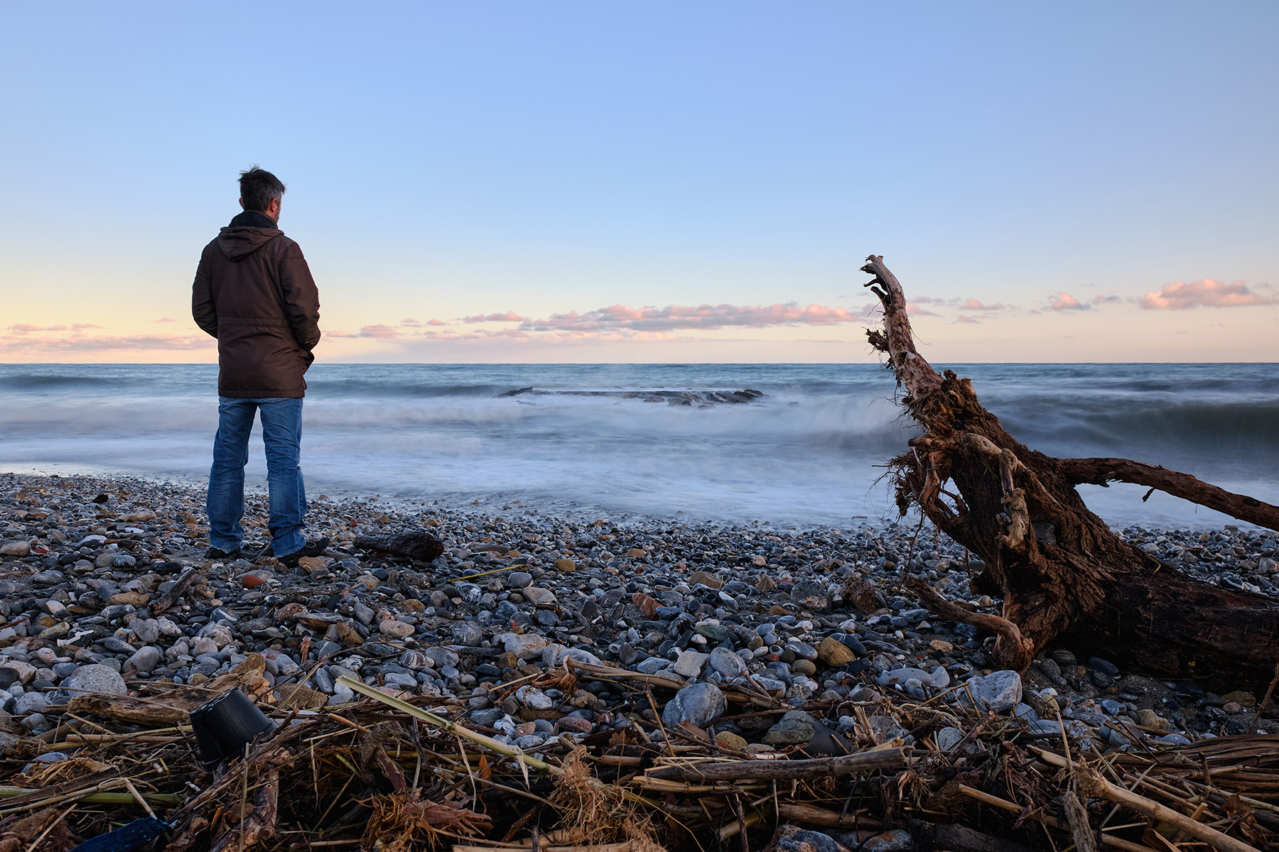 Dopo una mareggiata...