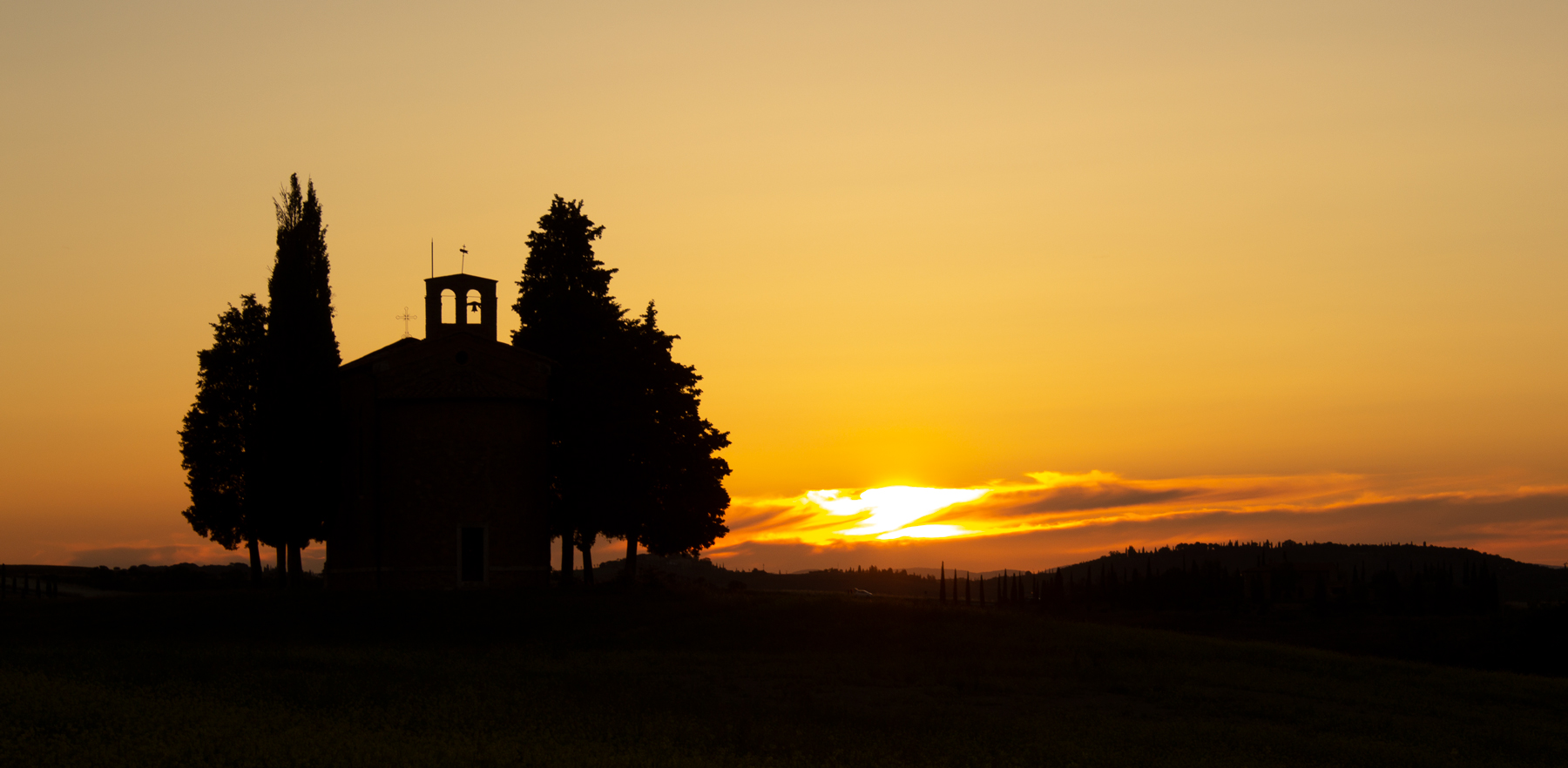 Vitaleta al tramonto