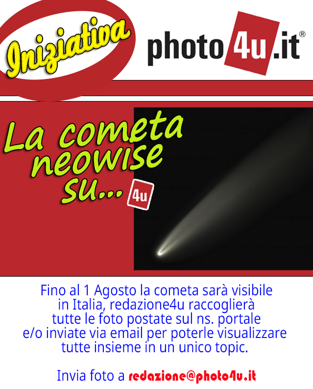 La cometa Neowise su photo4u