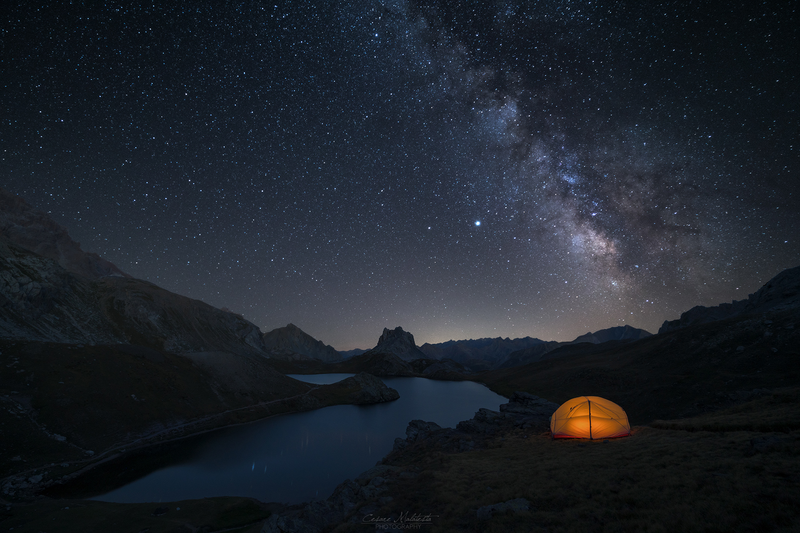 Notte al lago Roburent
