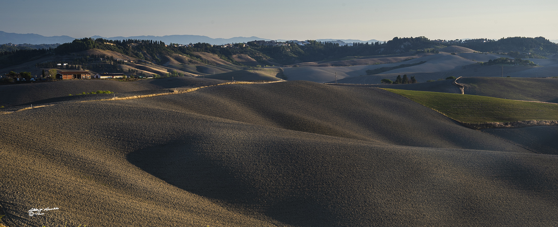 Colline toscane "lavorate"