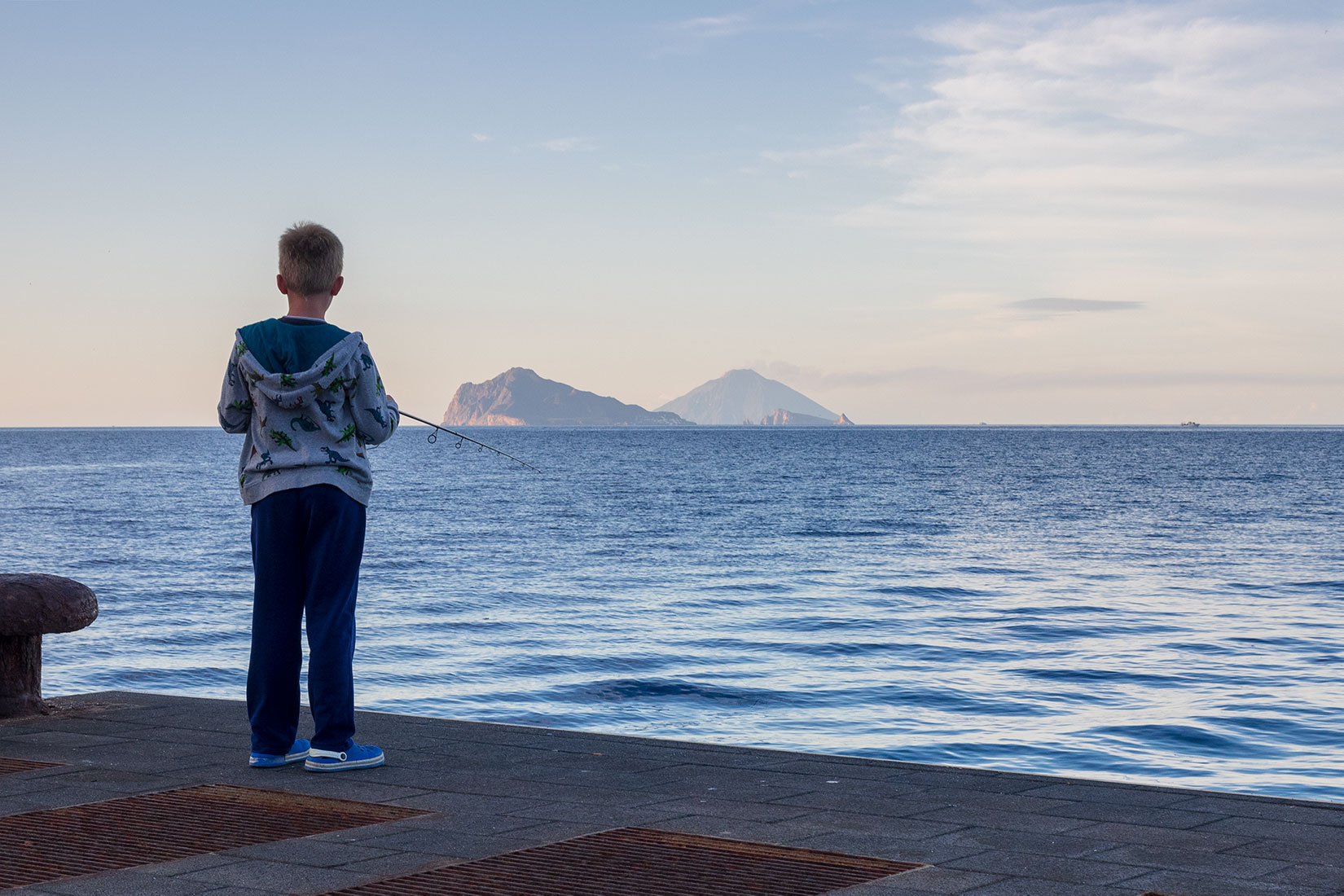 Di fronte alle isole Panarea e Stromboli