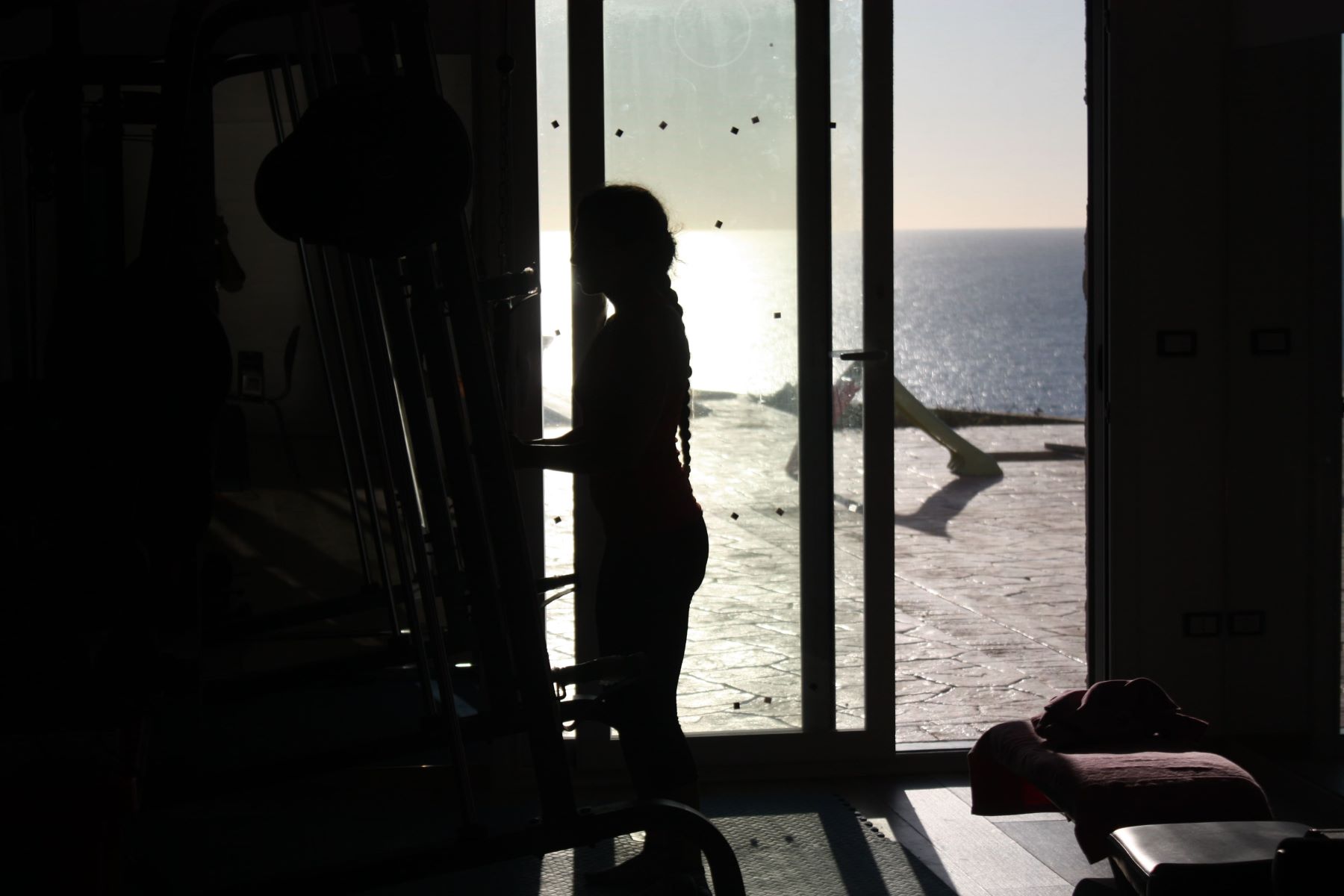 allenamento in controluce