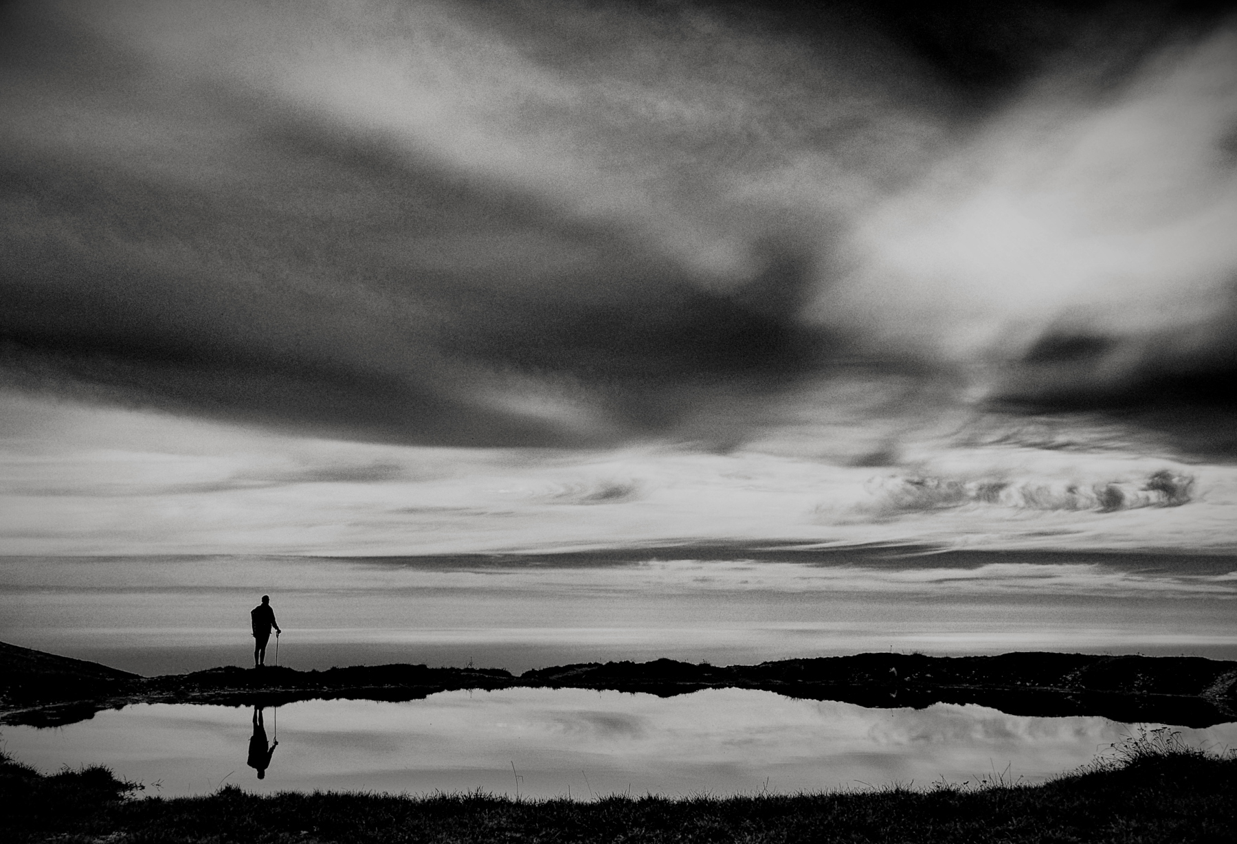 Autoscatto alla pozza d'alpeggio