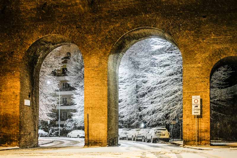 snow in rome