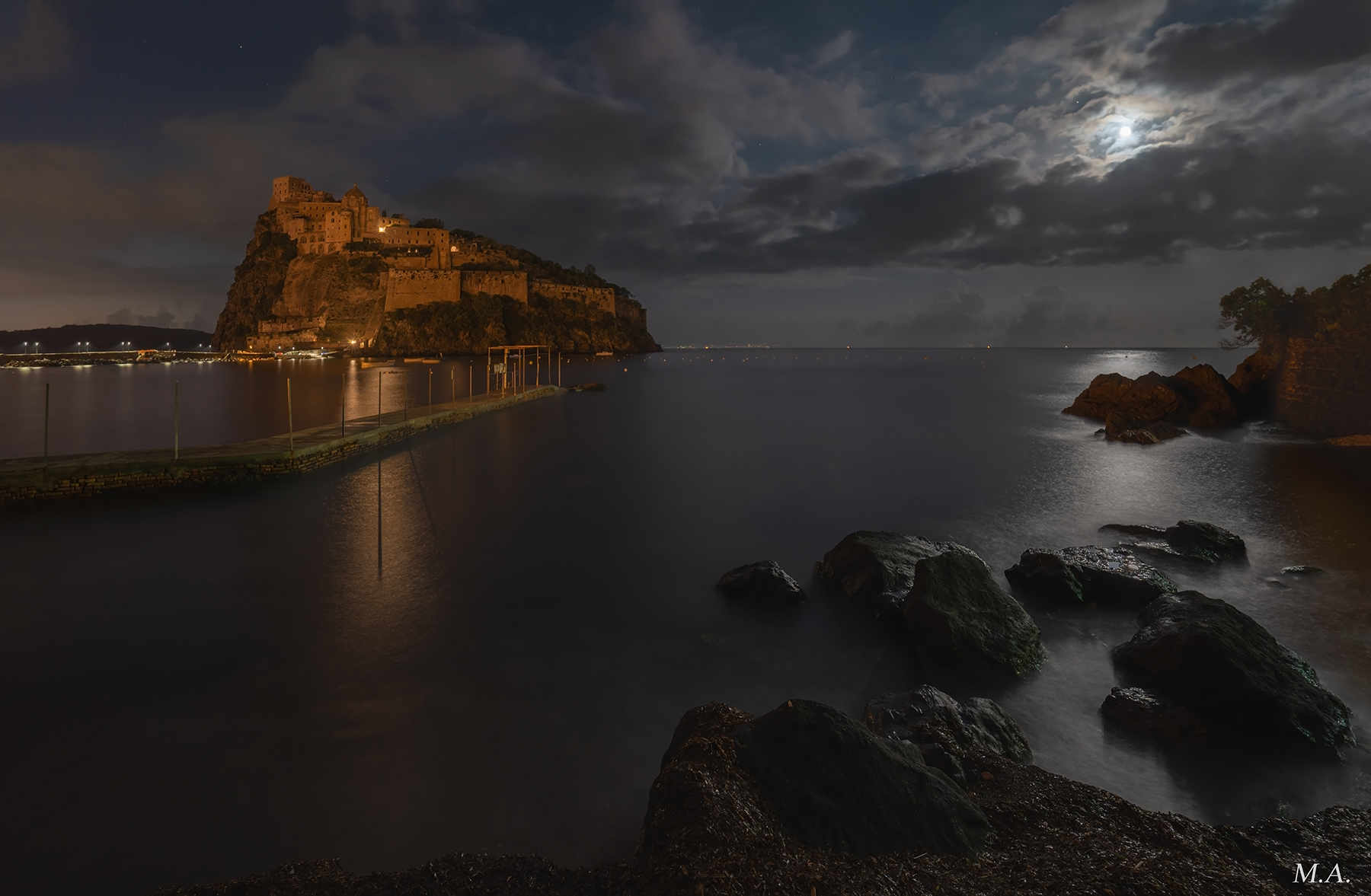 Under the moon light