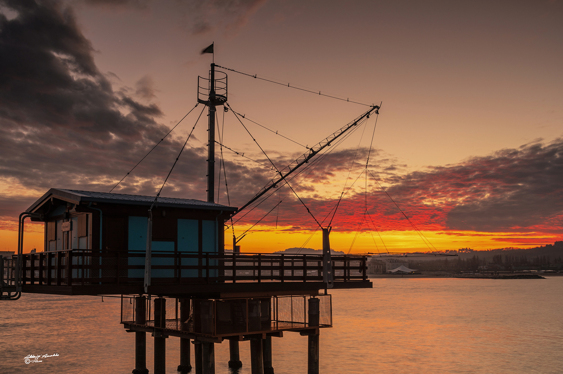 Trabucco al tramonto.. Esattamente 31-12-19.