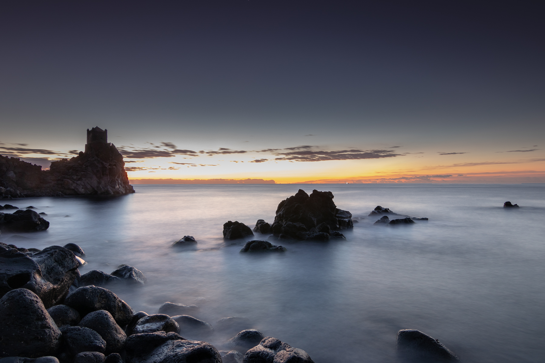 La garitta di Santa Tecla: l'aurora