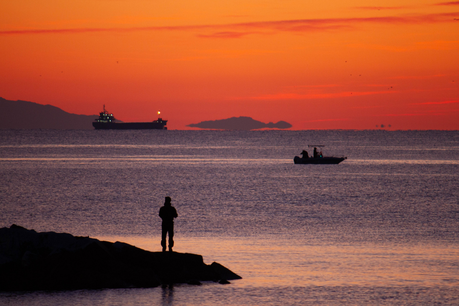 Tramonto al porticciolo