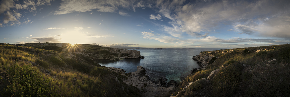 Panoramica alla Tonnara di Siracusa