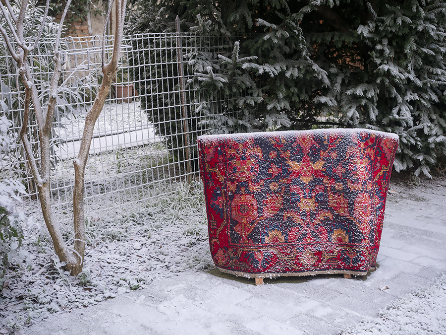 ho dimenticato il tappeto in giardino...