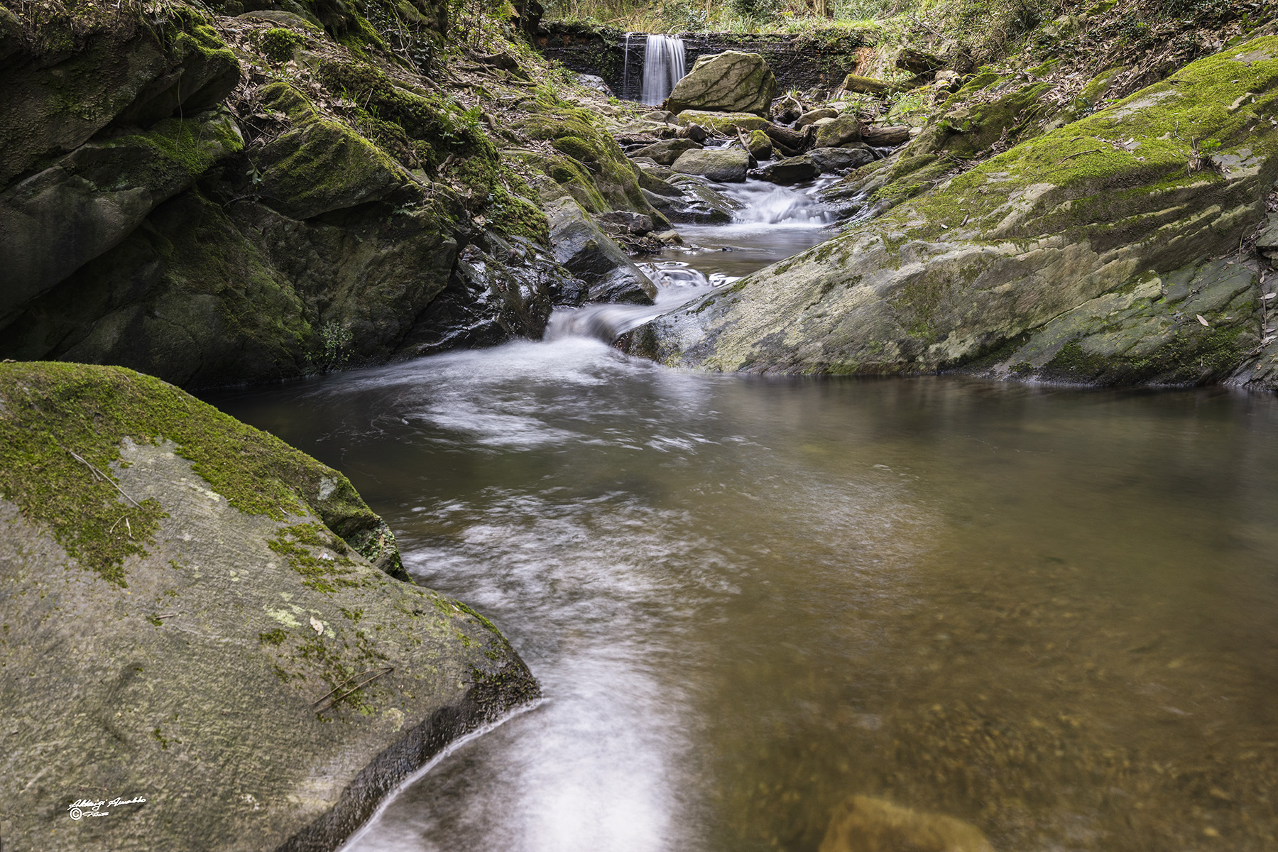 Percorrendo il piccolo torrente..