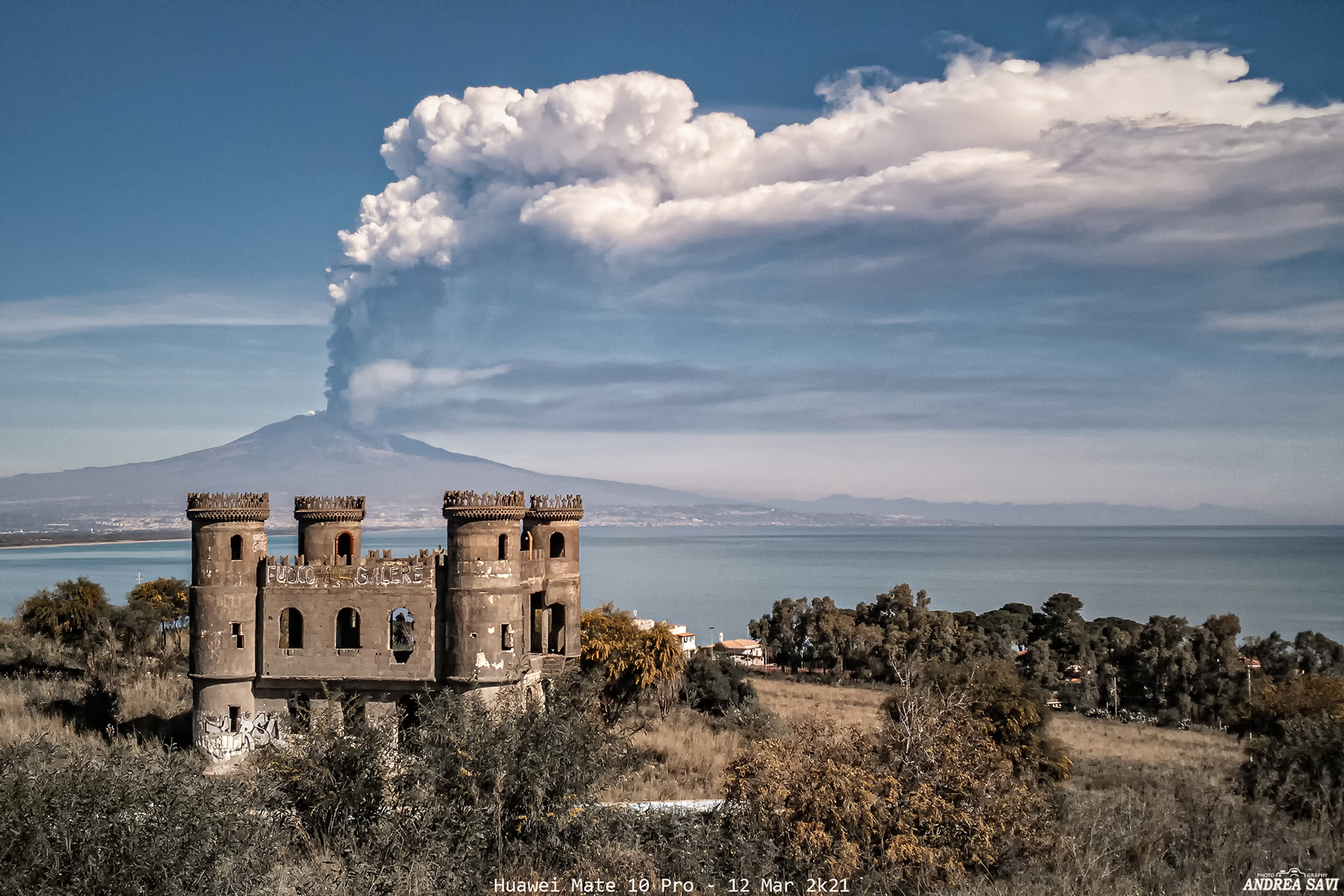 Etna: parossismo mattutino del 12 Mar 2k21