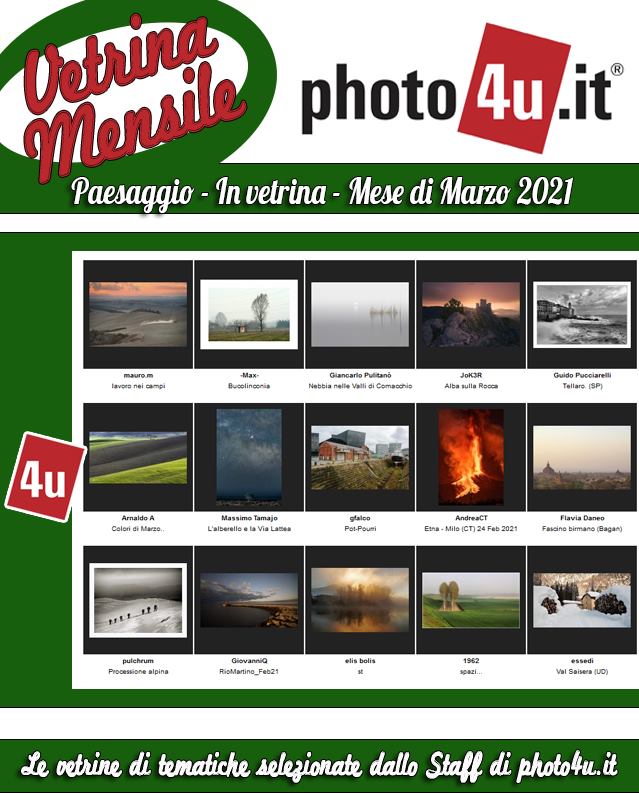 Paesaggio - In vetrina - Mese di Marzo 2021