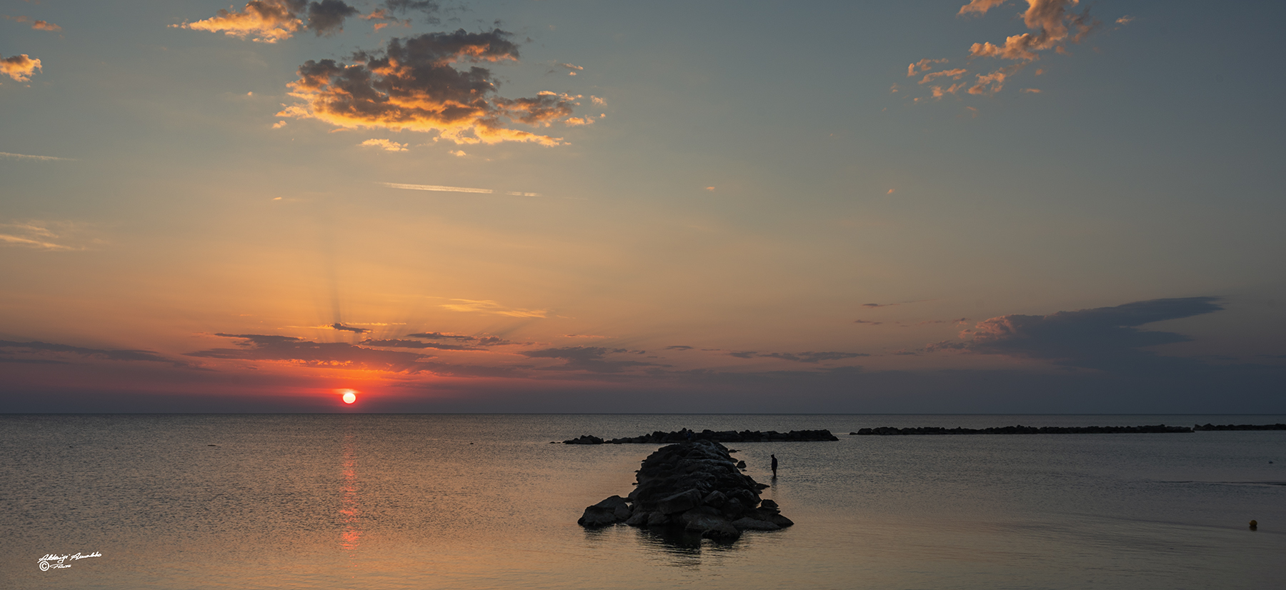 Il sorgere del sole..