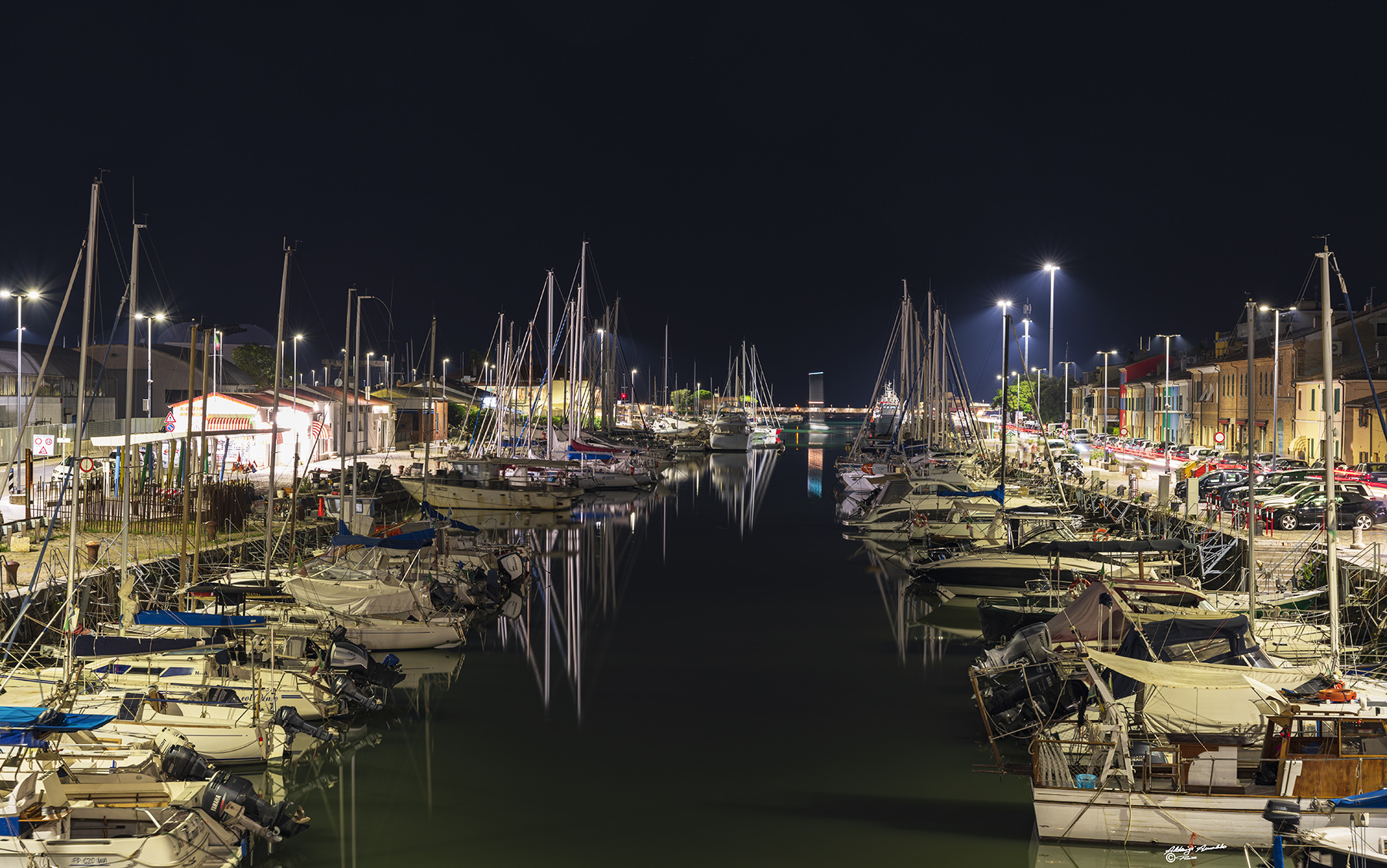 Notturno.. Canale Porto di Pesaro.