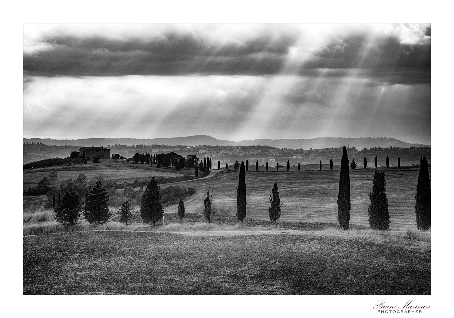 Bianco e Nero in Val D'Orcia