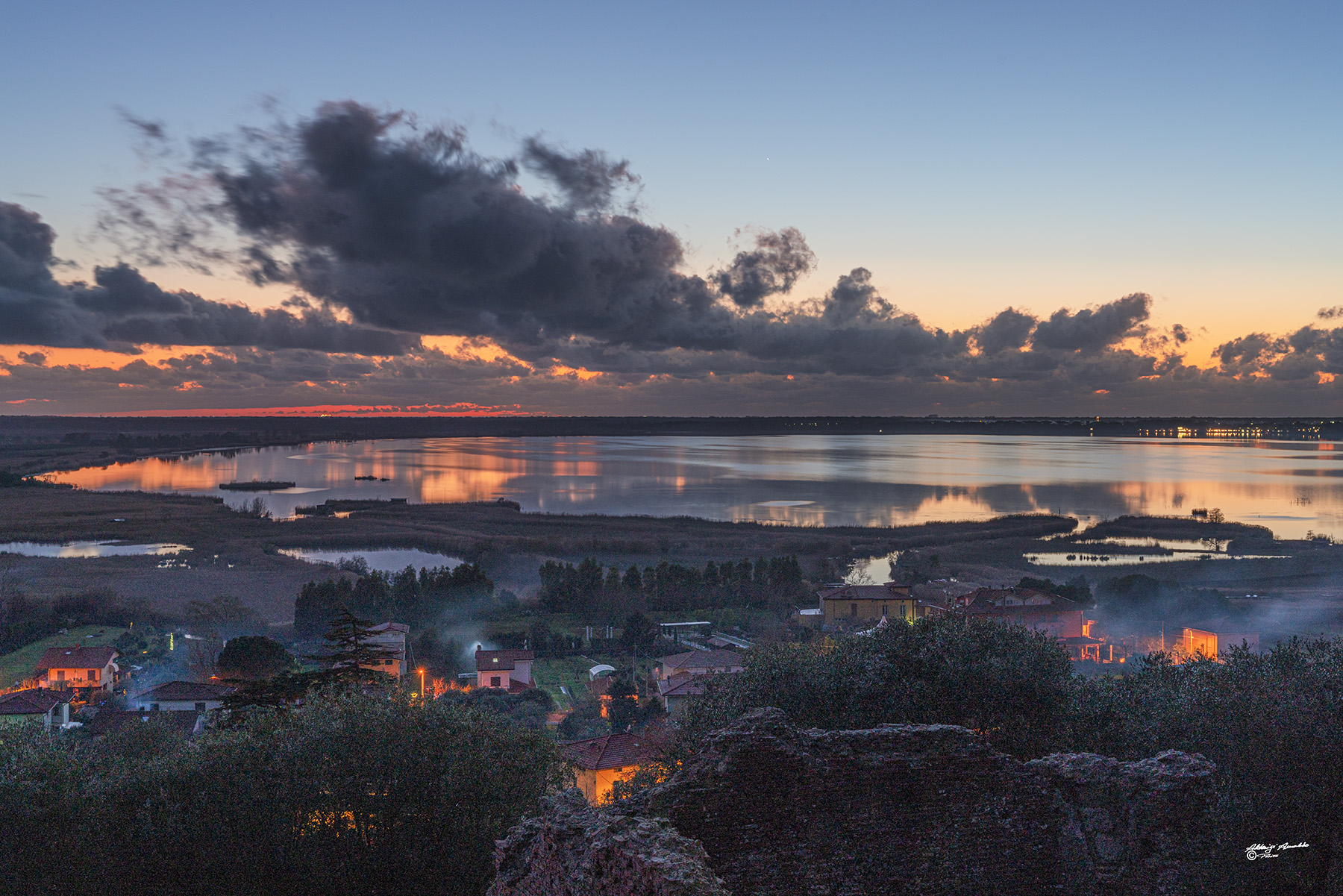 Tramonto lago Massaciuccoli..2