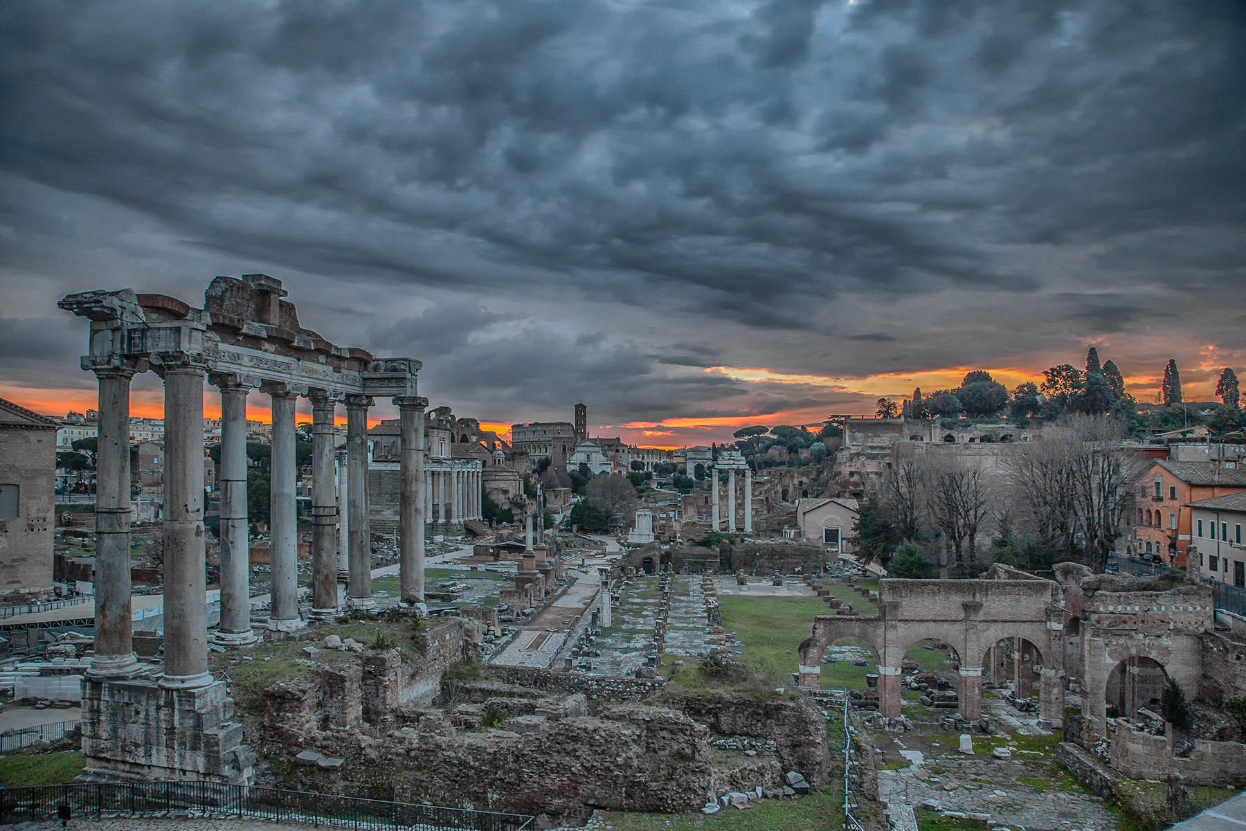 alba sulla citta' eterna