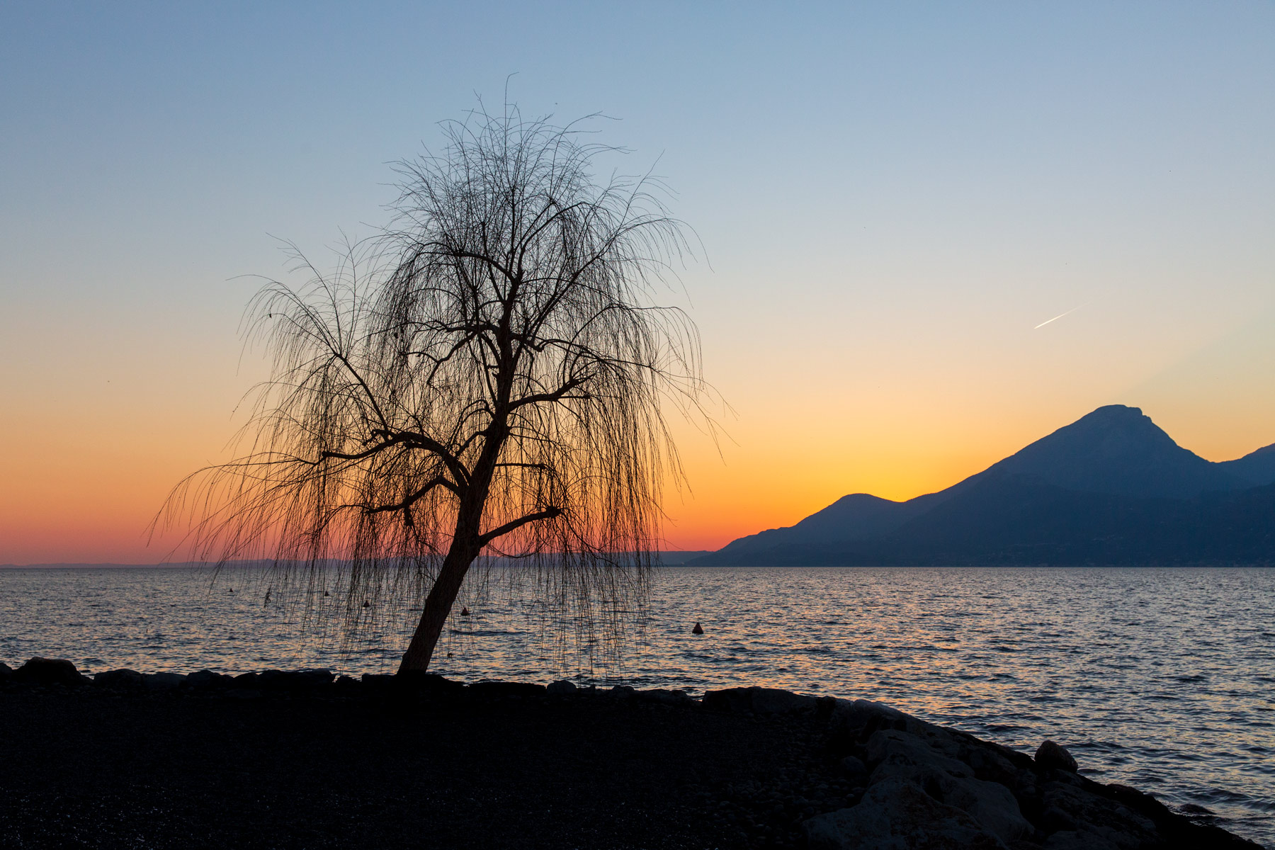 Tramonto sul lago di Garda